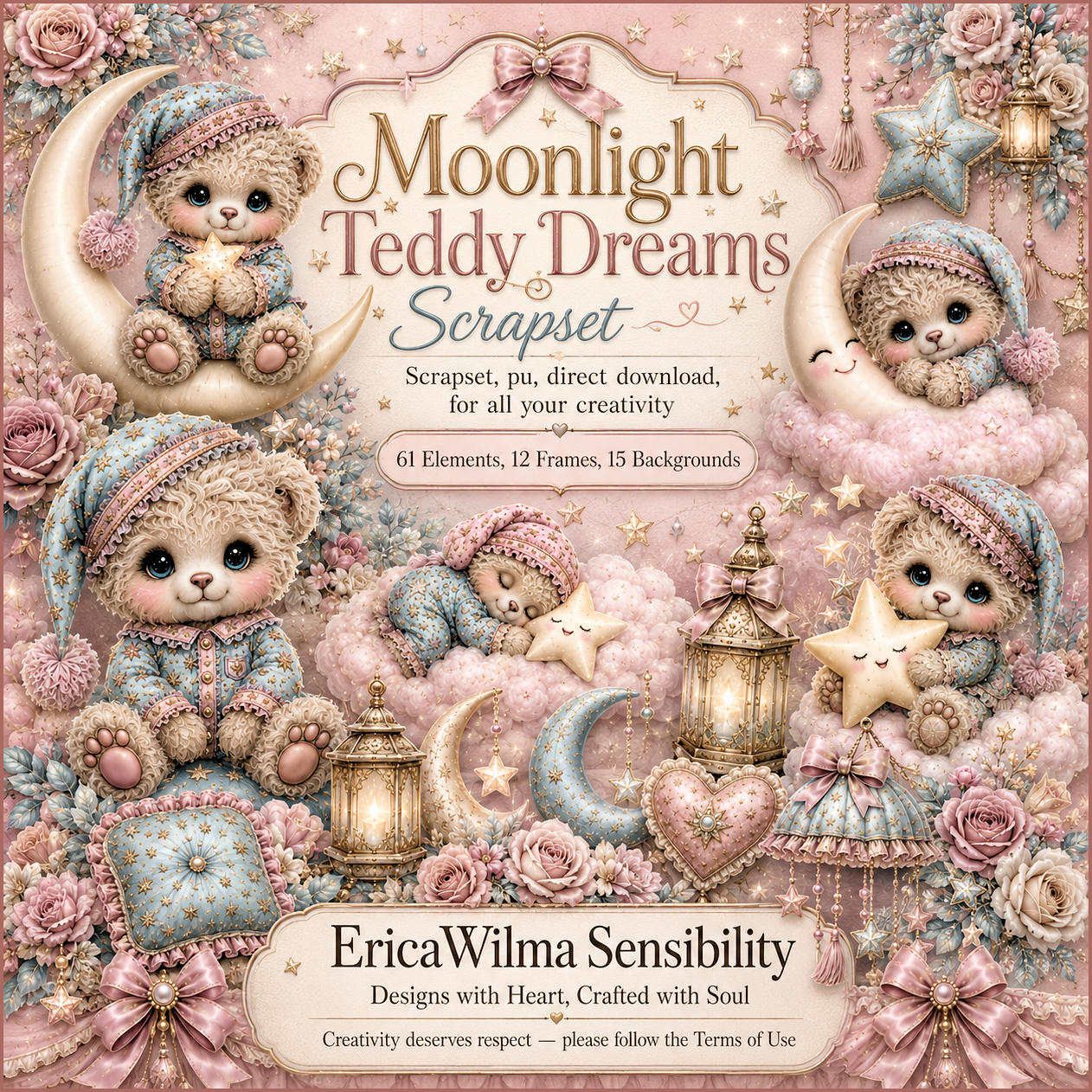 (image for) EW AI Scrapkit Moonlight Teddy Dreams 2026